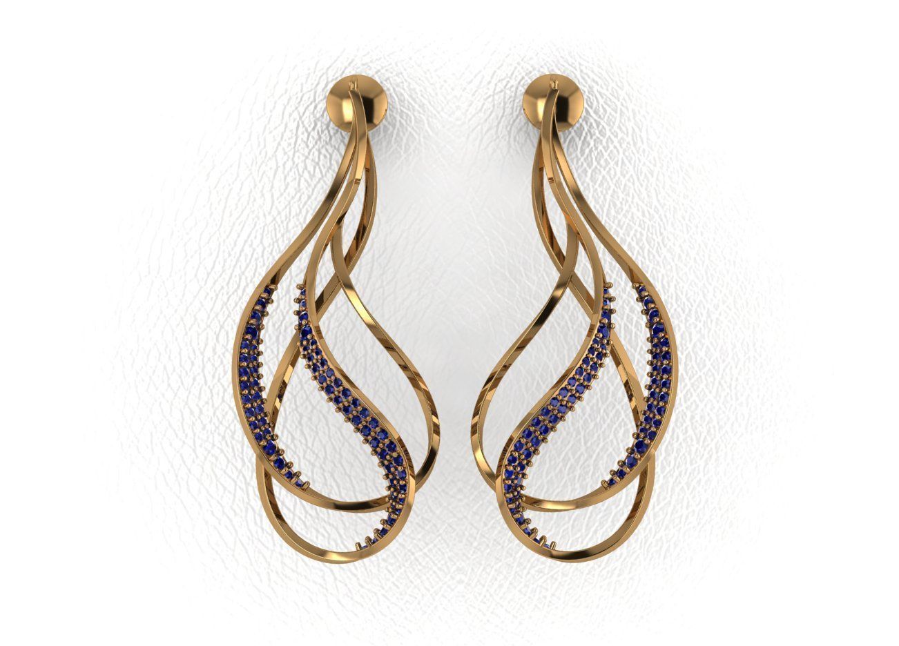 Elegant Earrings 3D print model_3