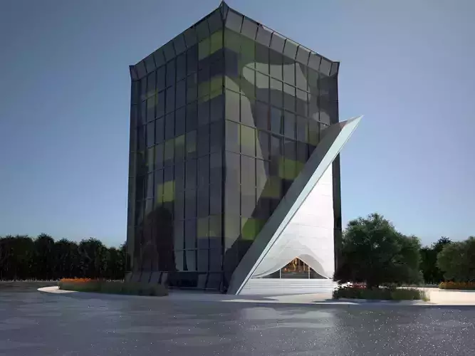 Modern Hospital Building 