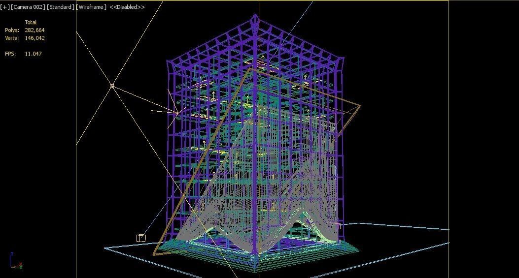 Modern Hospital Building  3D model_8