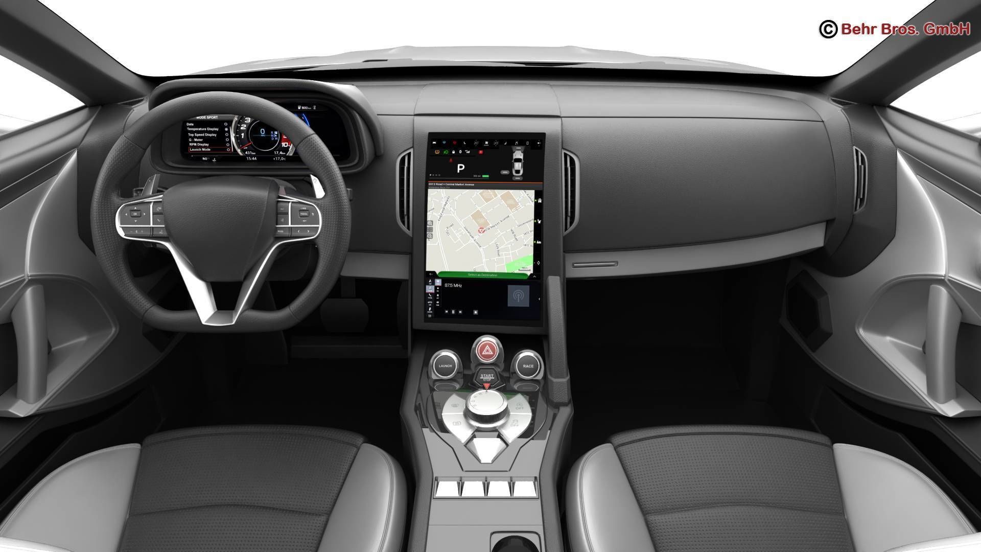 Generic Sport Coupe 3D model_13