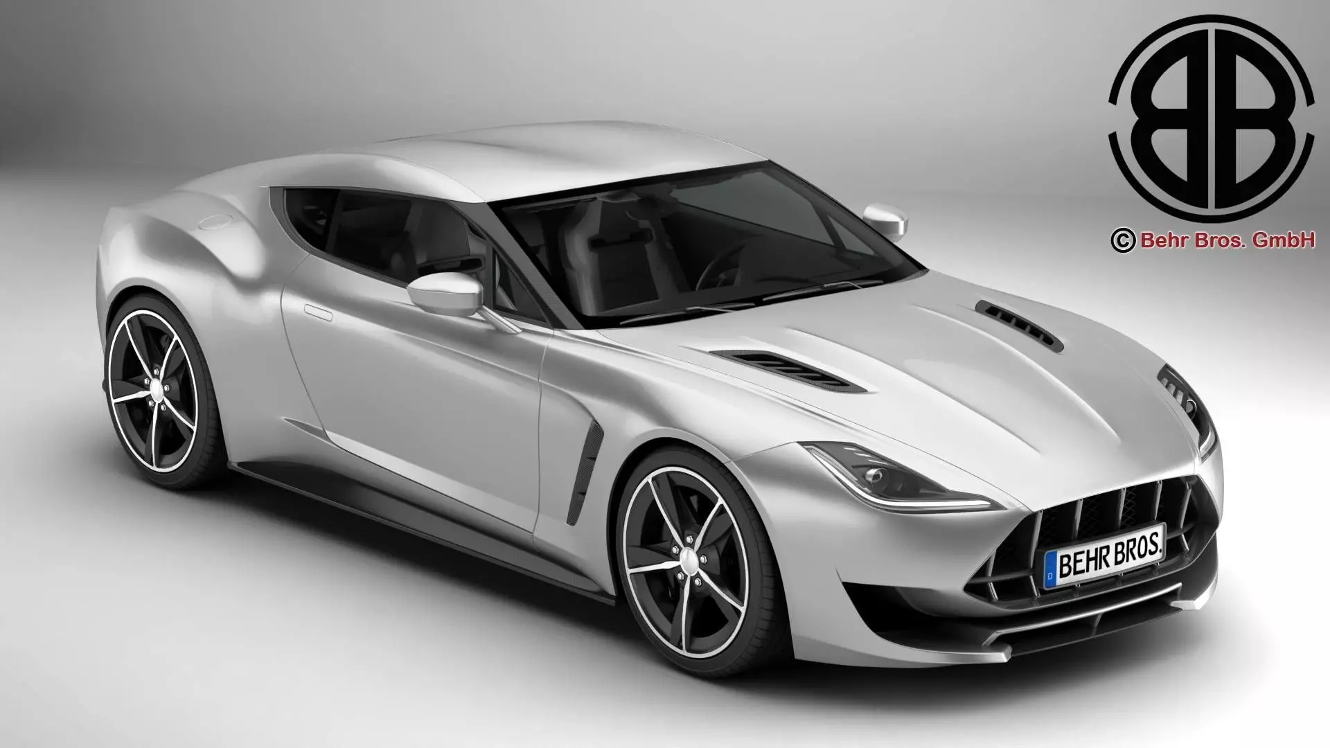 Generic Sport Coupe 3D model_0