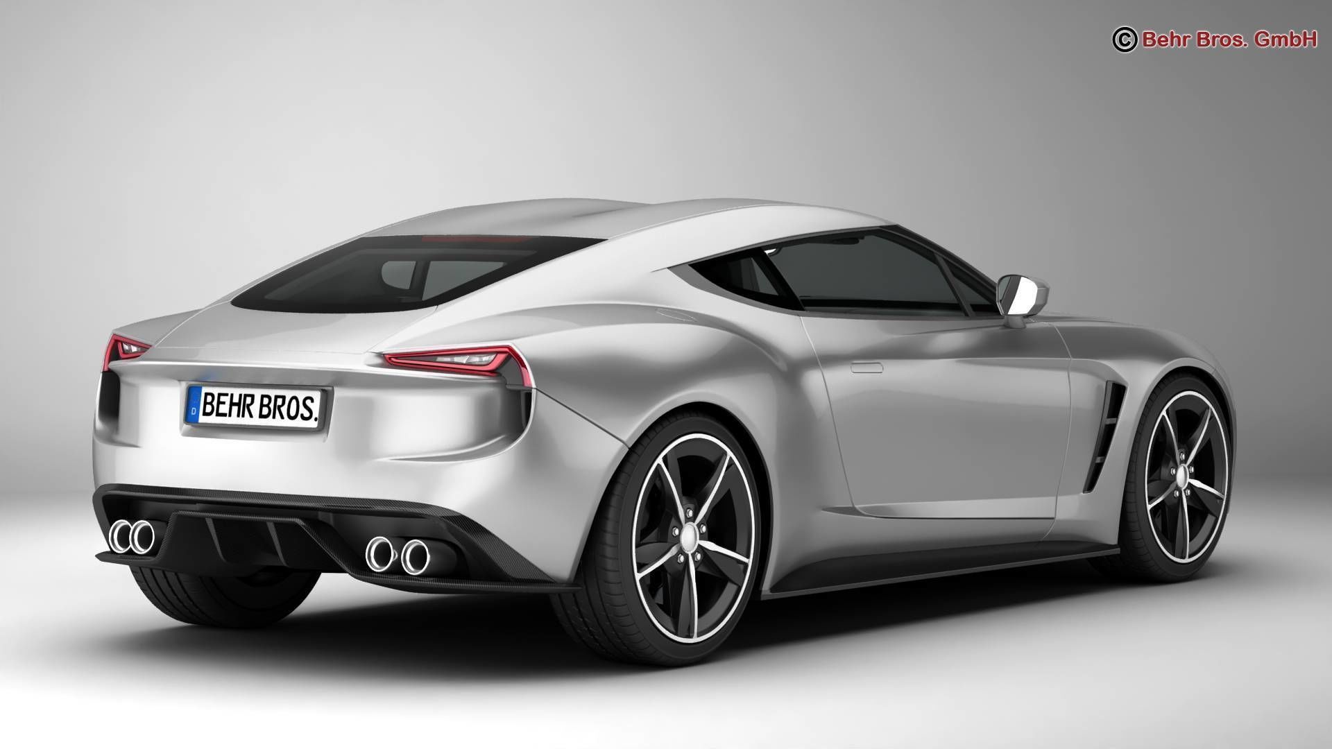 Generic Sport Coupe 3D model_3