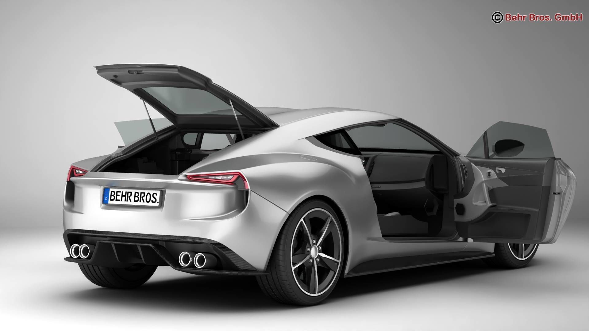 Generic Sport Coupe 3D model_4