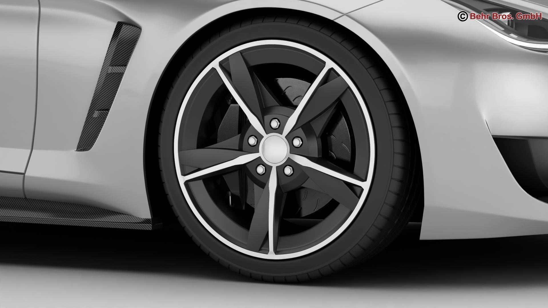 Generic Sport Coupe 3D model_8