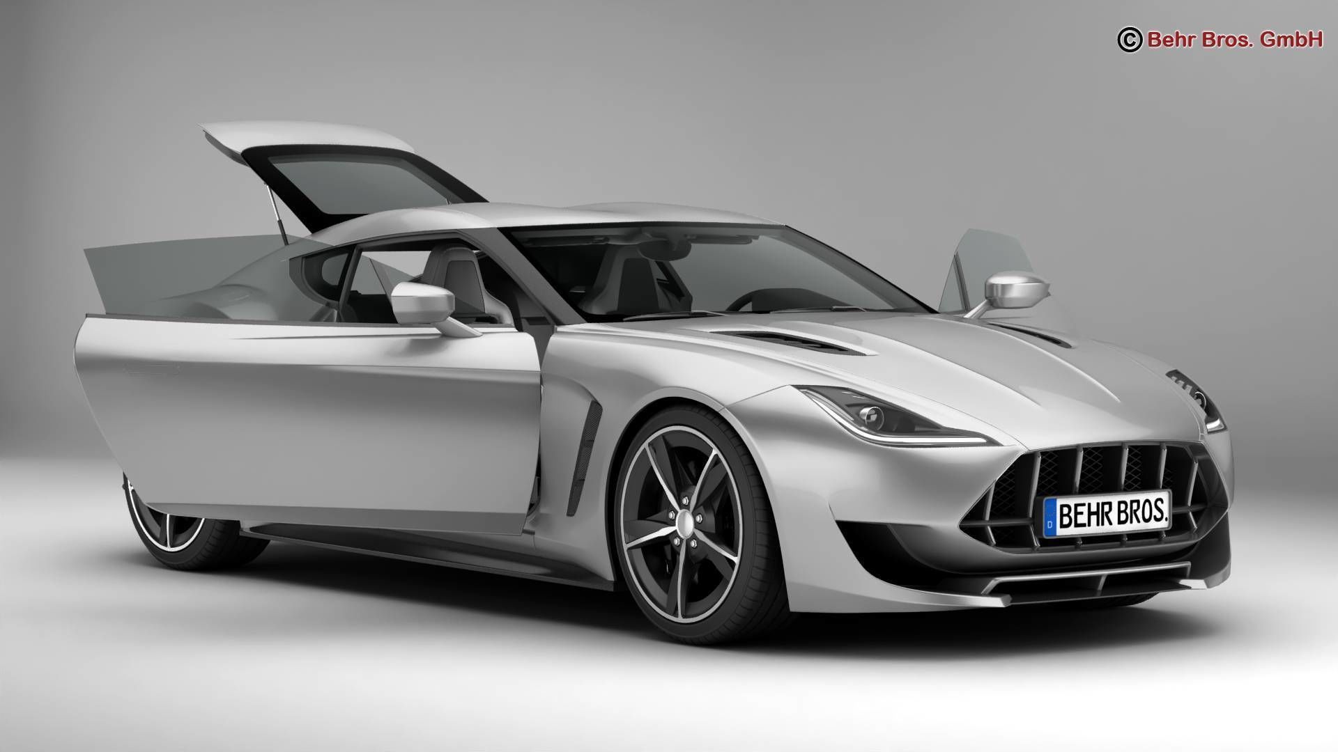 Generic Sport Coupe 3D model_2