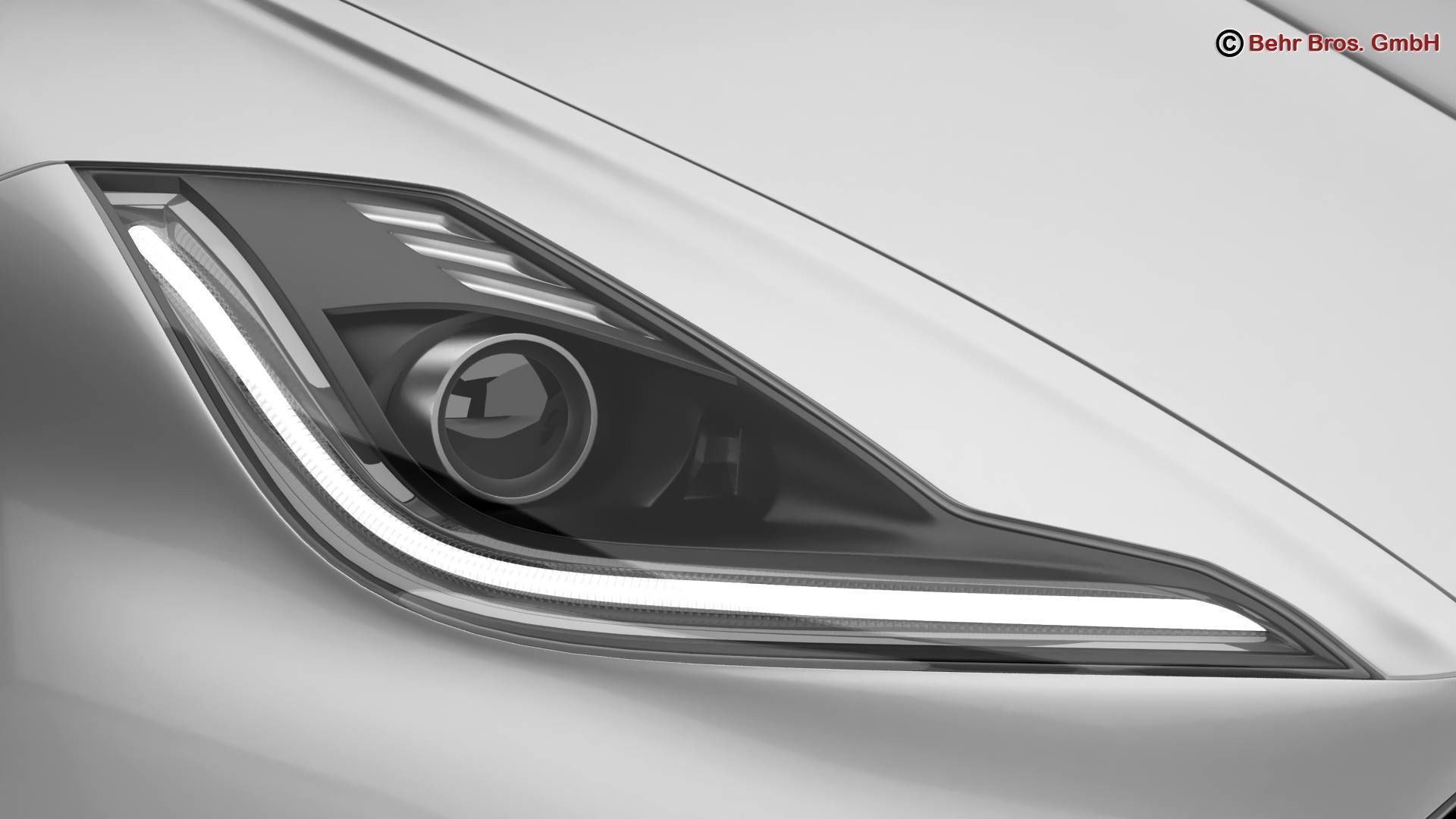 Generic Sport Coupe 3D model_9