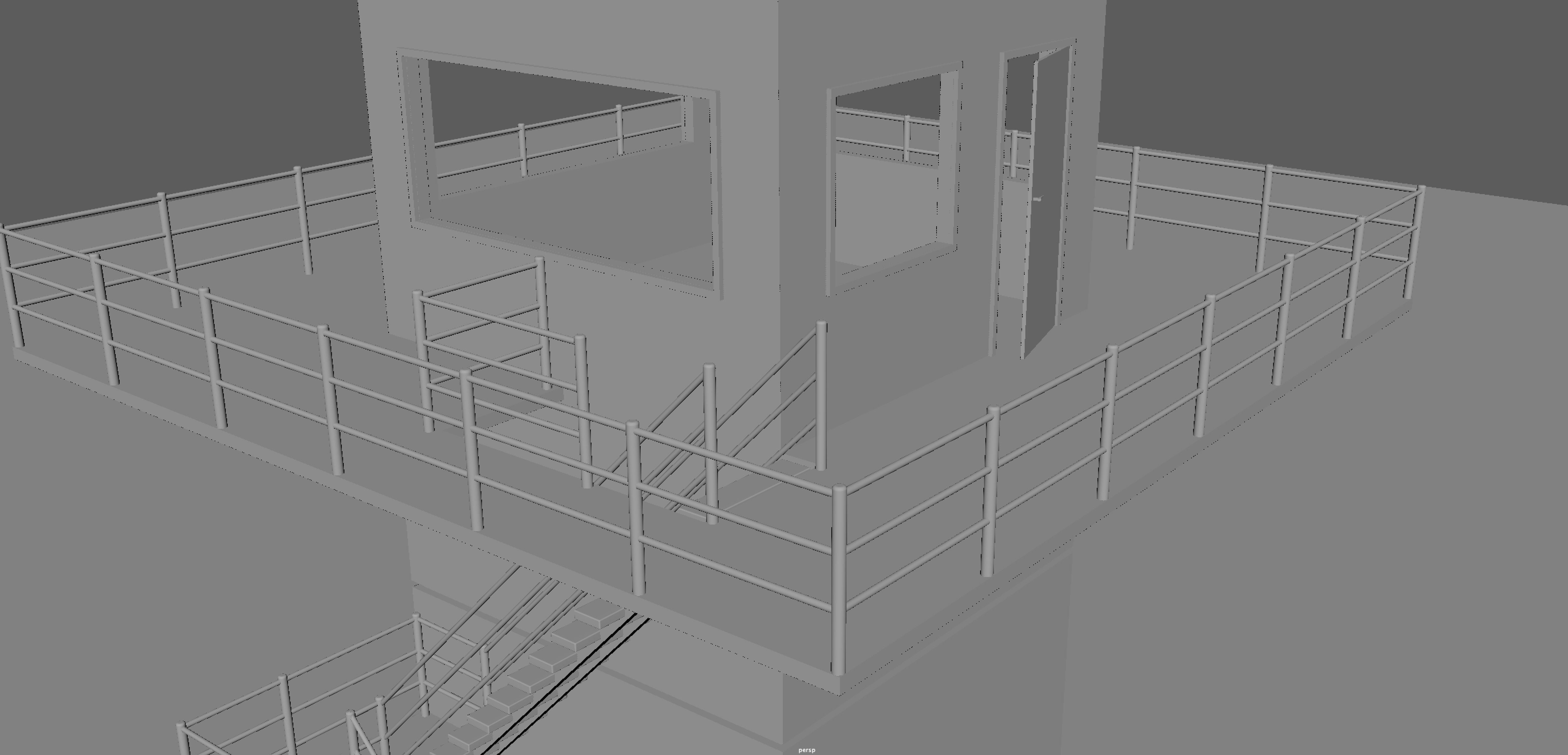 Watch tower 3D model_6