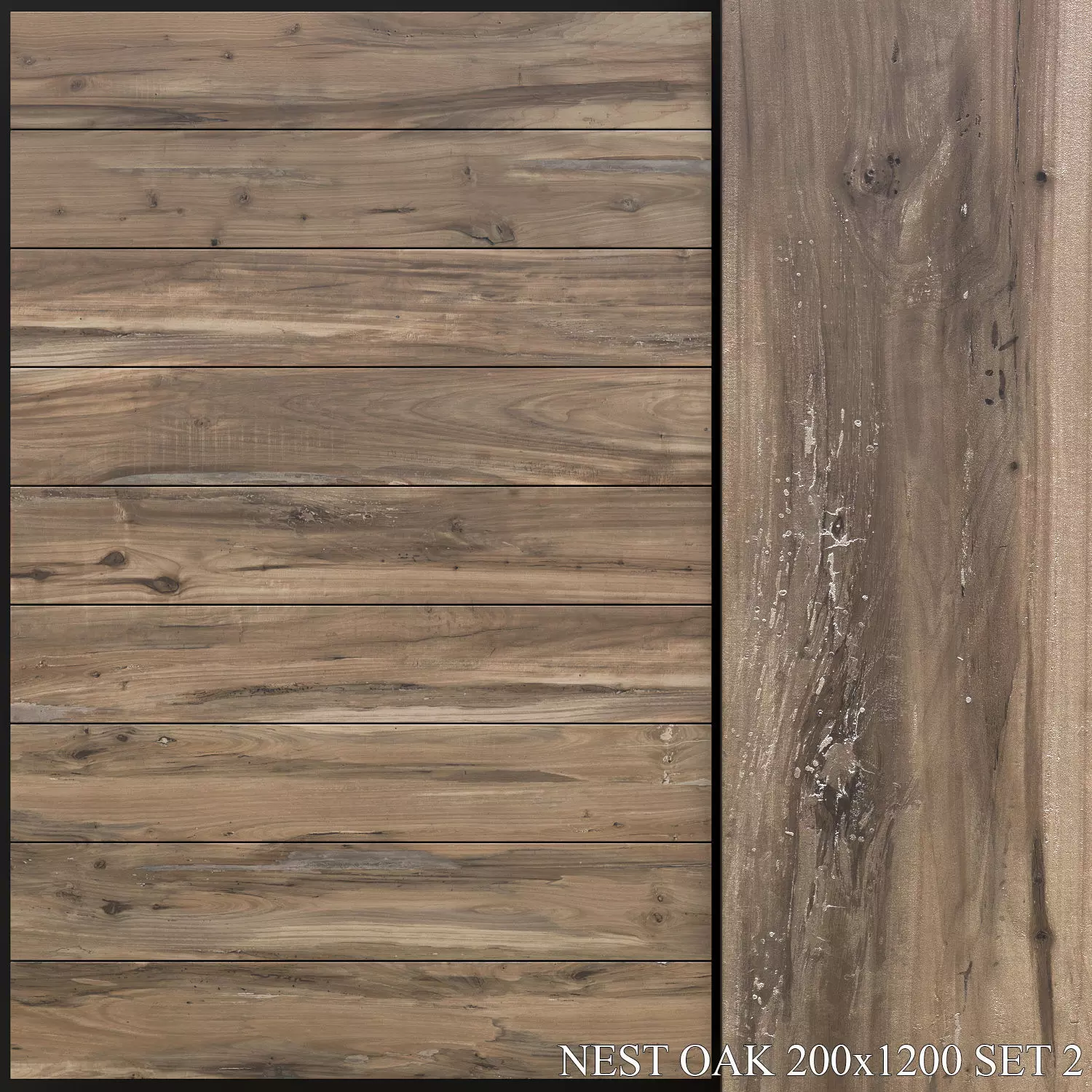 ABK Nest Oak 200x1200 Set 2 3D model_0
