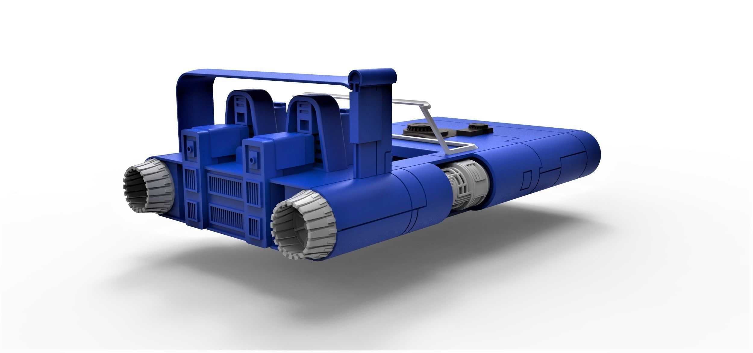 M-68 Landspeeder of Han Solo Scale 1 to 24 3D print model_14