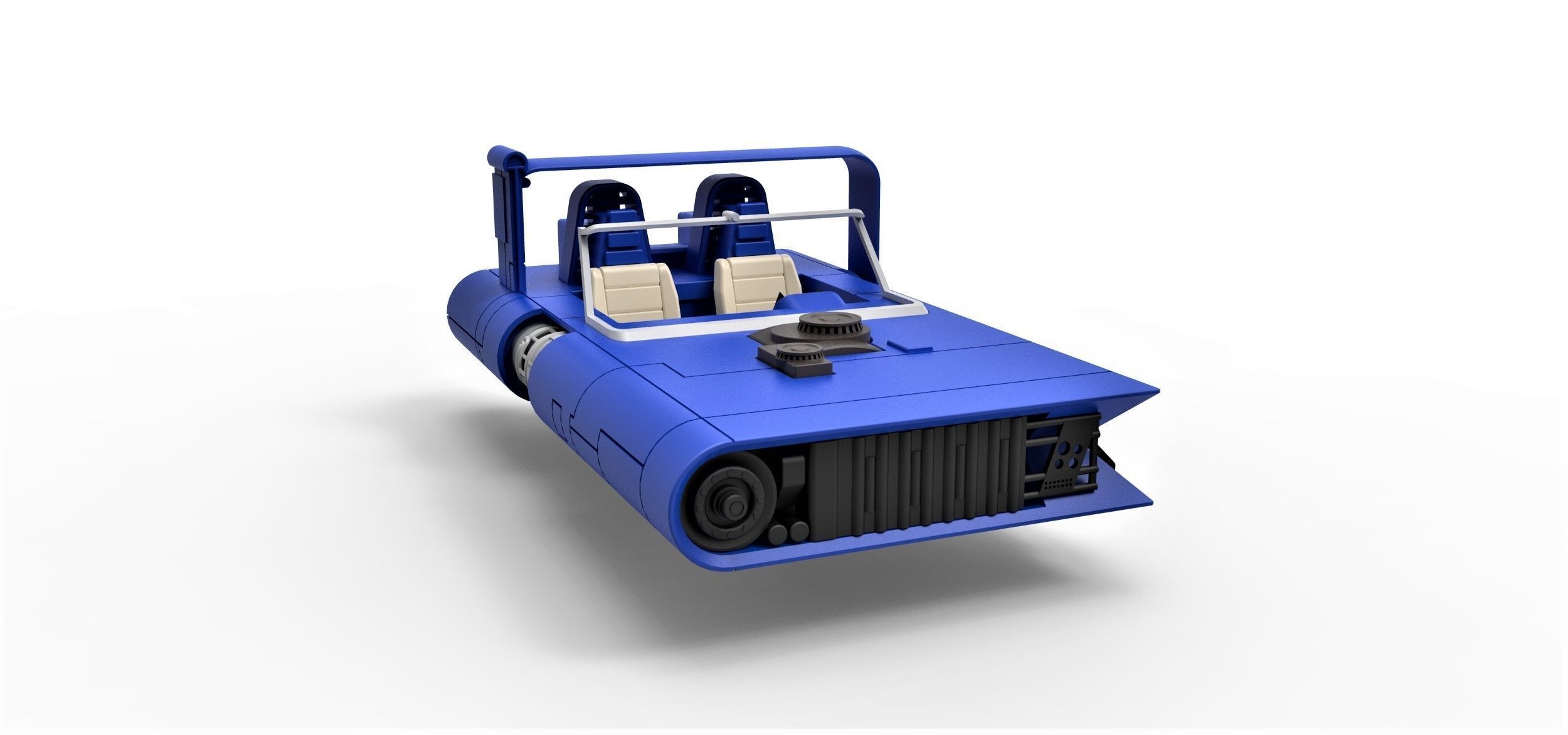 M-68 Landspeeder of Han Solo Scale 1 to 24 3D print model_3