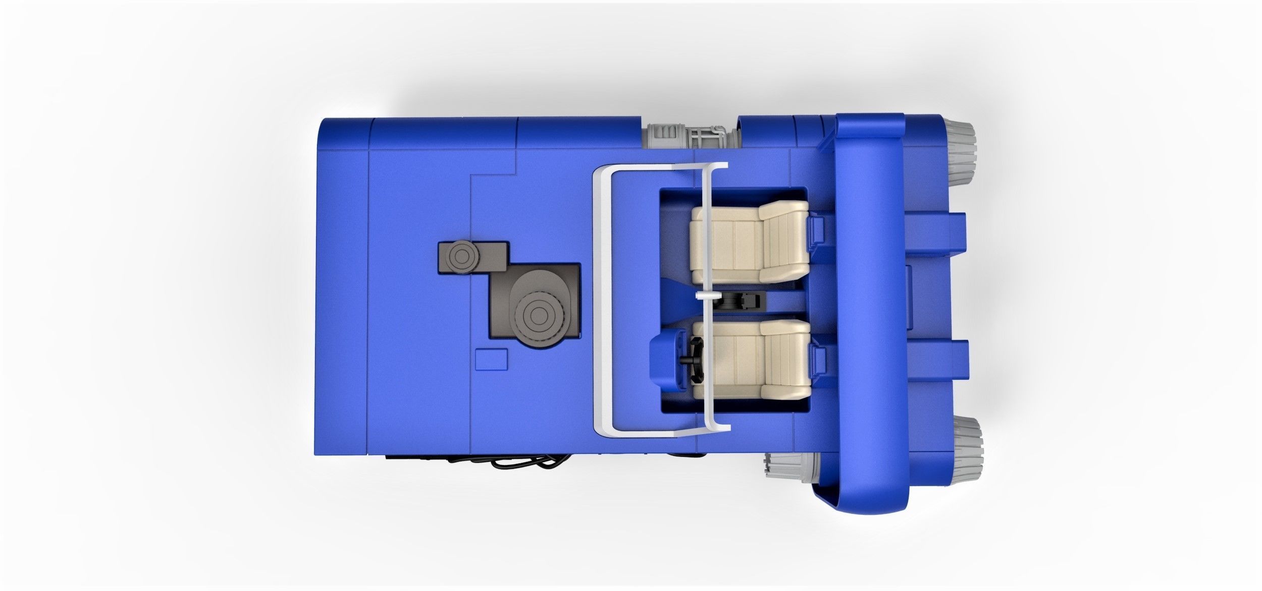 M-68 Landspeeder of Han Solo Scale 1 to 24 3D print model_9
