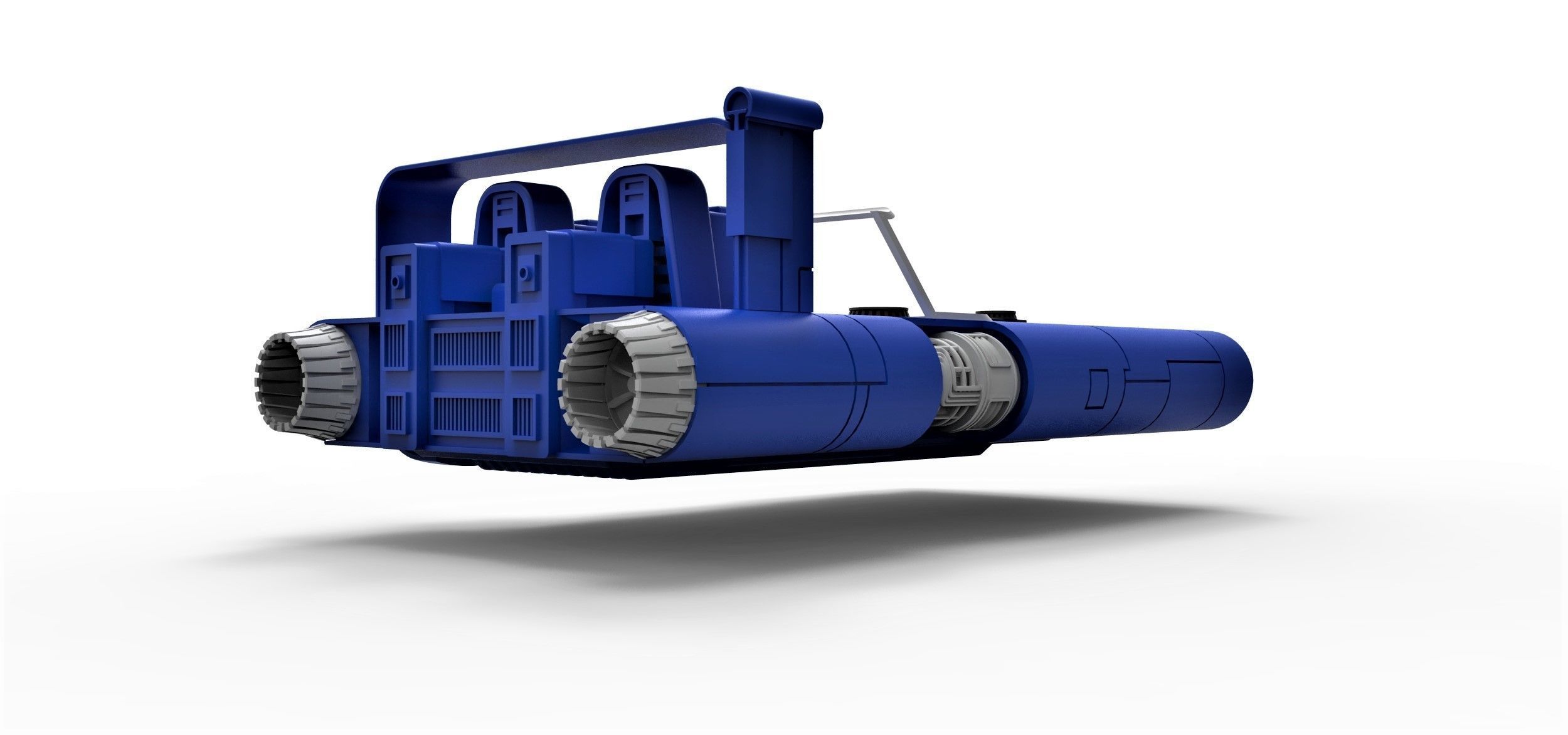 M-68 Landspeeder of Han Solo Scale 1 to 24 3D print model_15