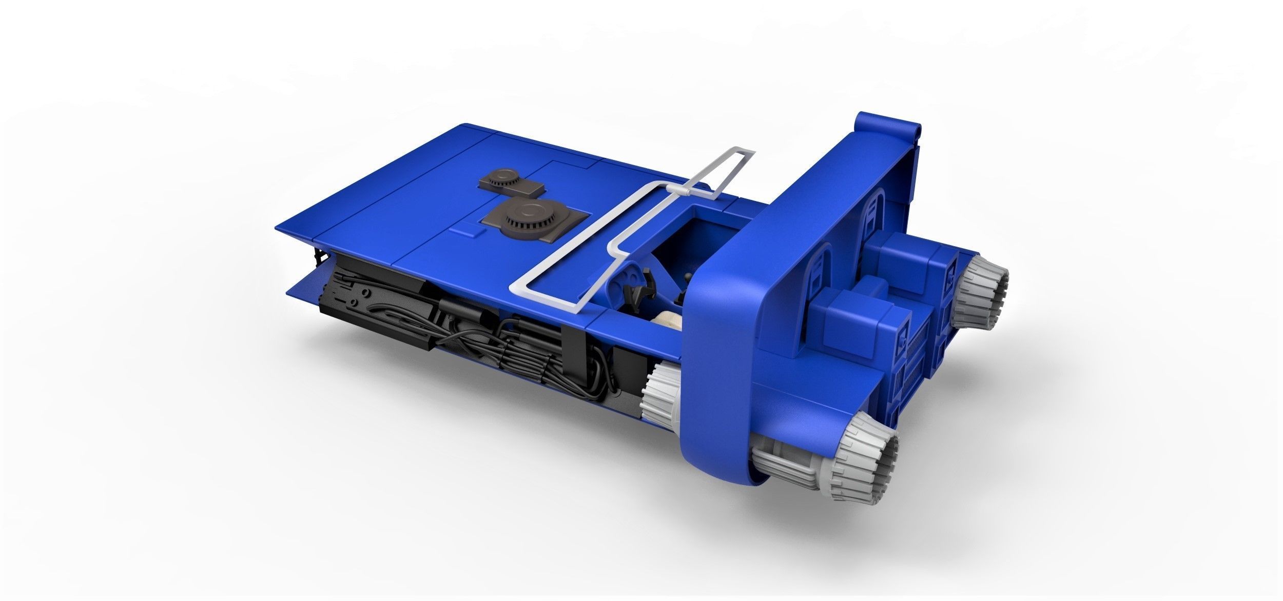 M-68 Landspeeder of Han Solo Scale 1 to 24 3D print model_10
