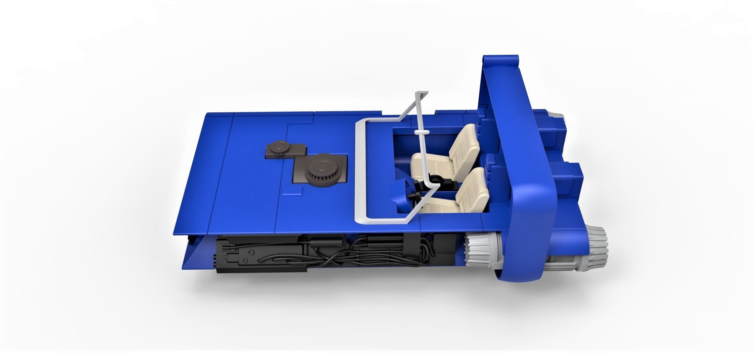 M-68 Landspeeder of Han Solo Scale 1 to 24 3D print model_8