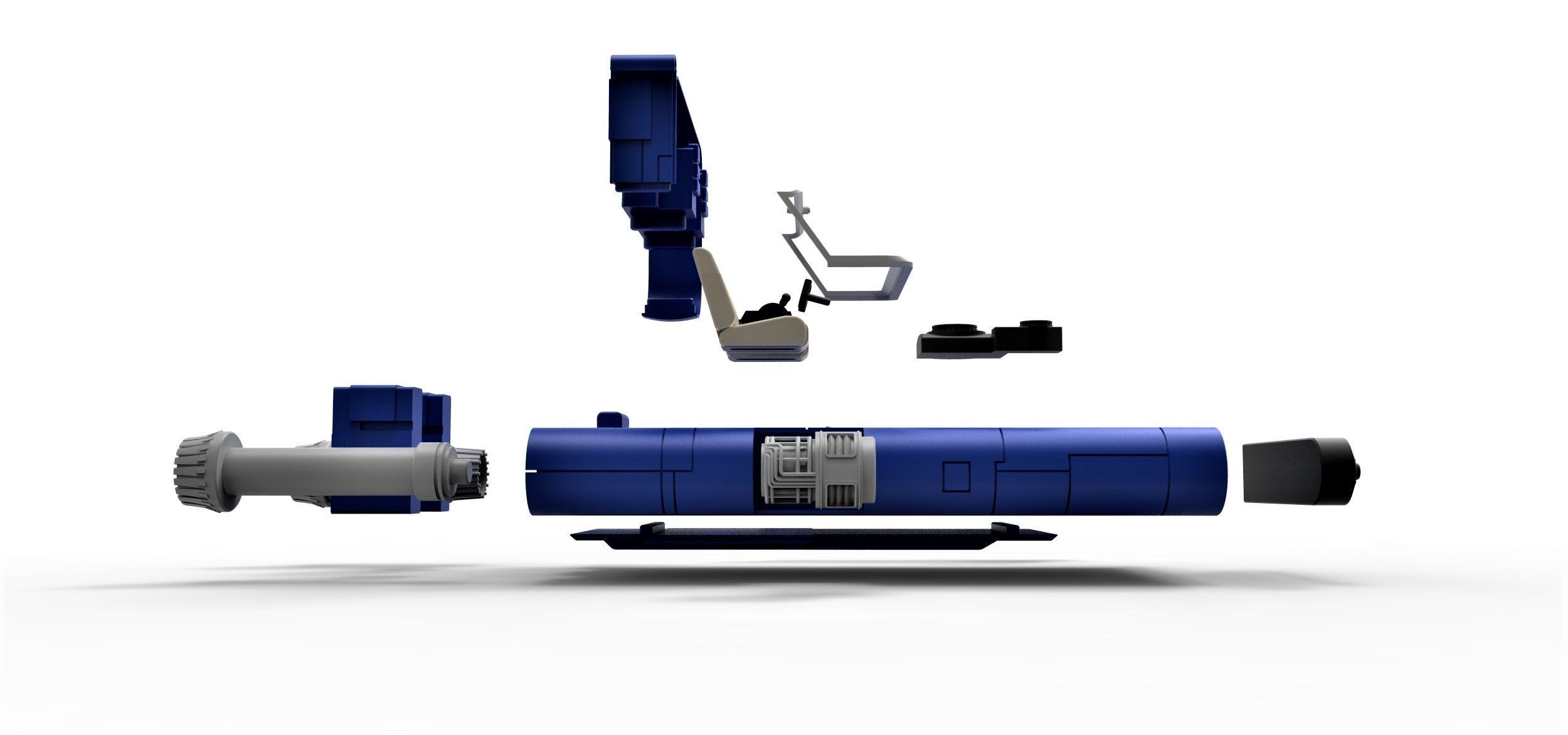 M-68 Landspeeder of Han Solo Scale 1 to 24 3D print model_23
