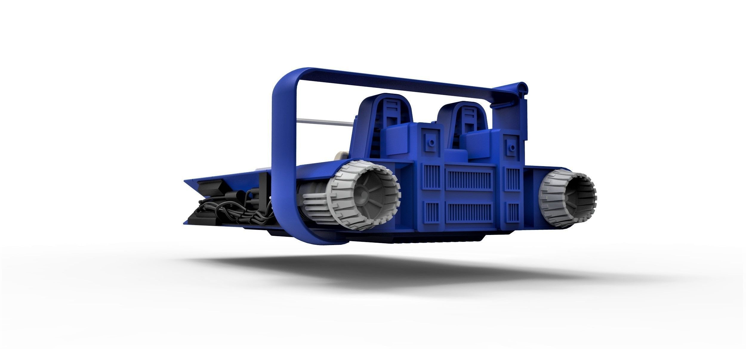 M-68 Landspeeder of Han Solo Scale 1 to 24 3D print model_12