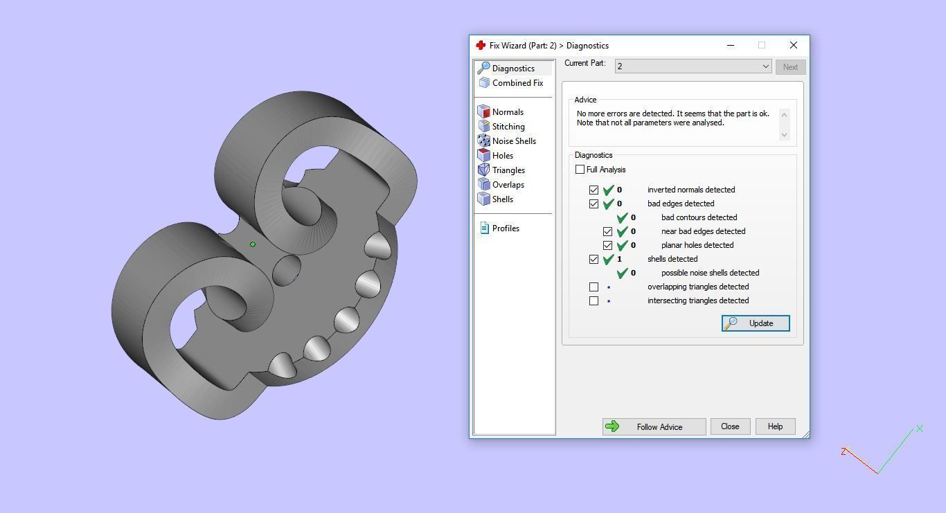 Earrings 3 diamond stud gold 3D print model_11
