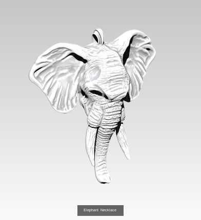 Safari animal head pendant collection lot of 3 _2