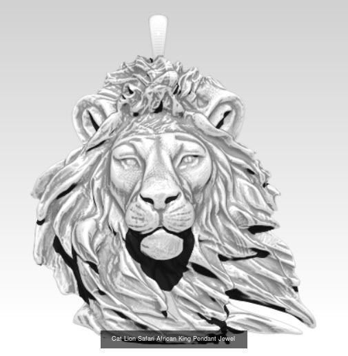 Safari animal head pendant collection lot of 3 _1