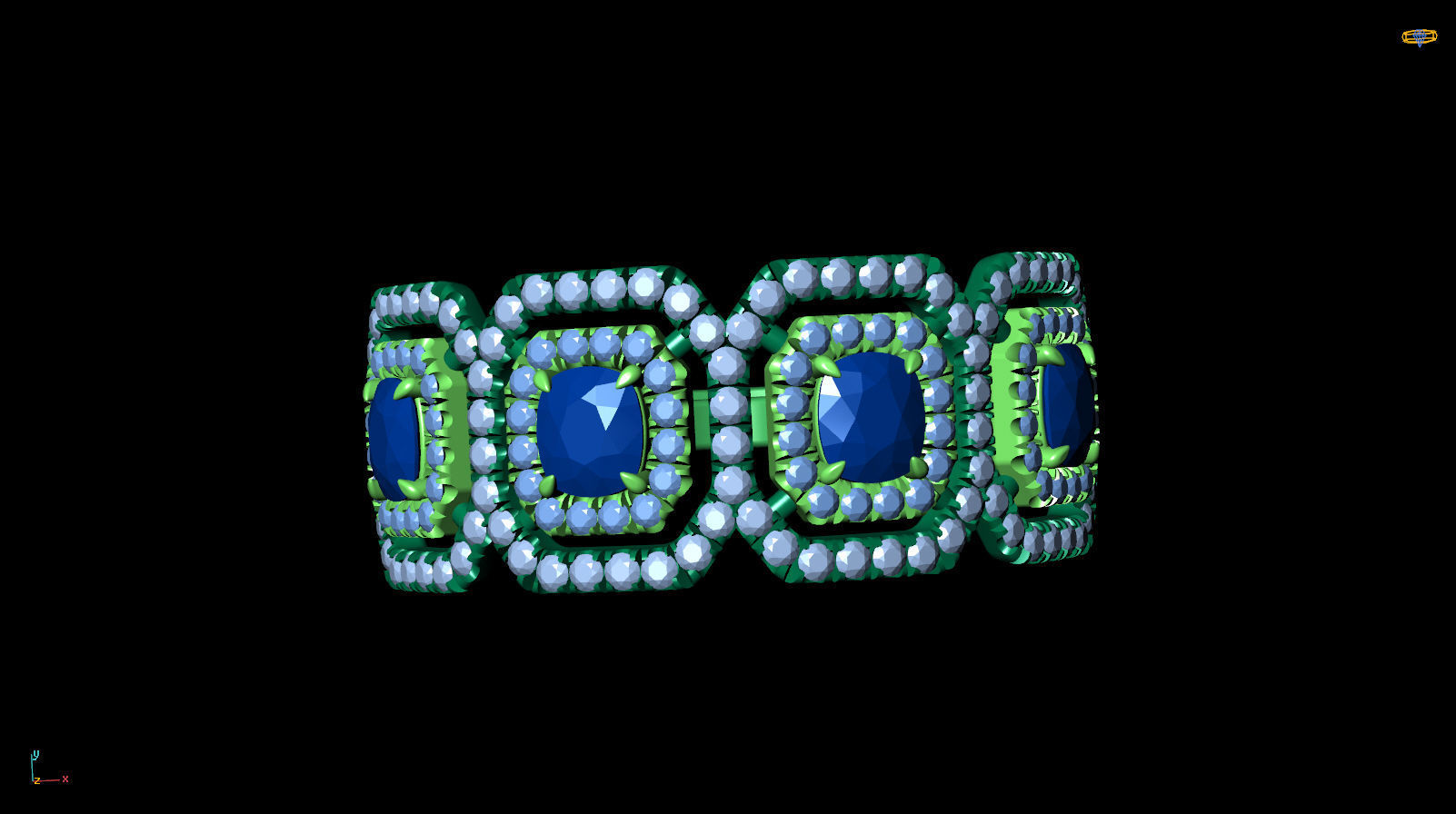 Ring R F 0116 3D print model_11