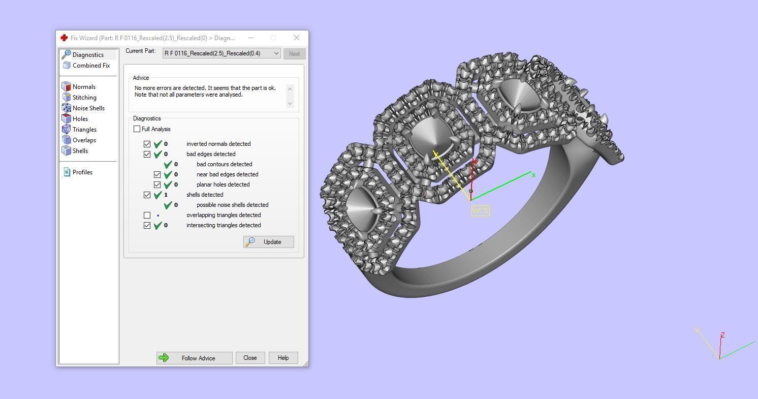 Ring R F 0116 3D print model_9