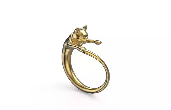 Cat Ring 3D print model