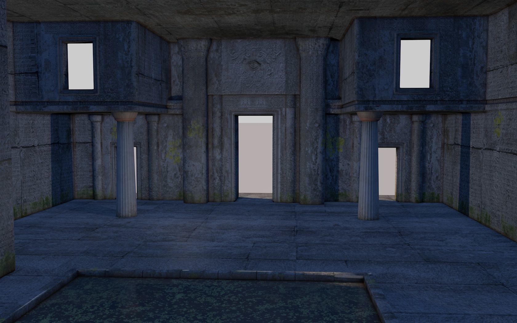 ancient ancestral temple 3D model_9