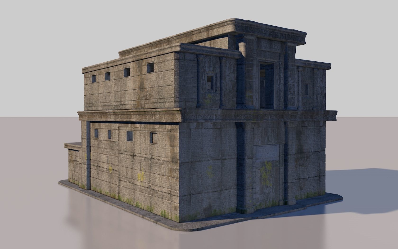 ancient ancestral temple 3D model_4