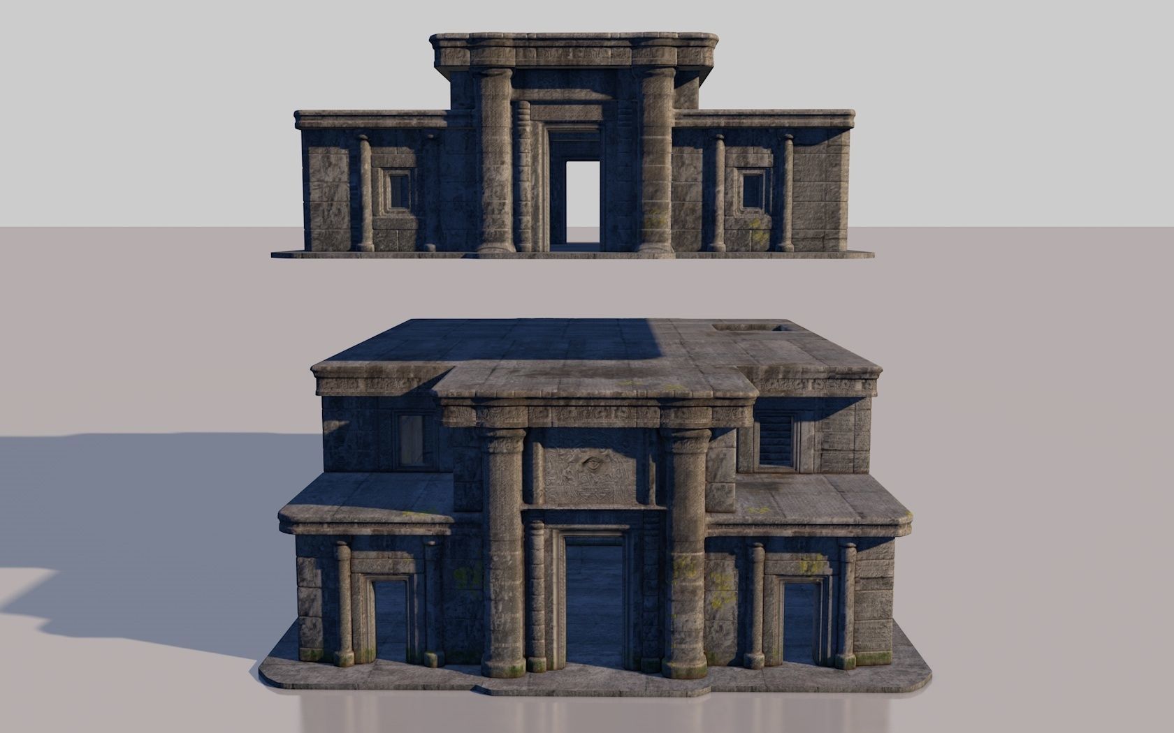 ancient ancestral temple 3D model_5