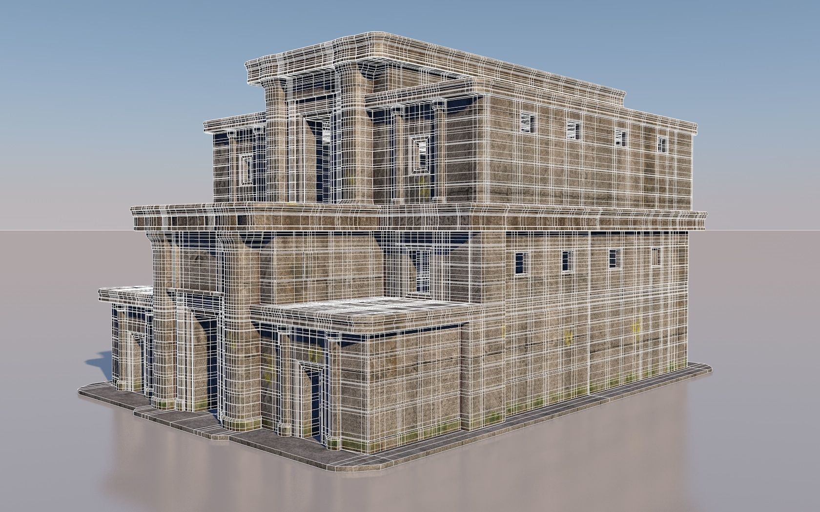 ancient ancestral temple 3D model_12