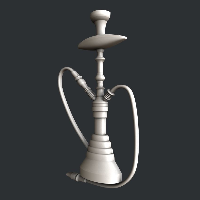 3d STL models for CNC router Hookah 3D model_2