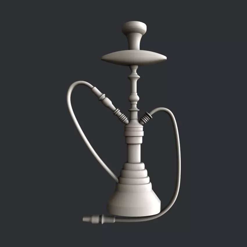 3d STL models for CNC router Hookah 3D model_0