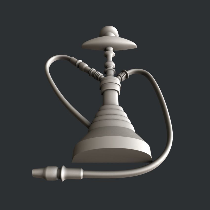 3d STL models for CNC router Hookah 3D model_3