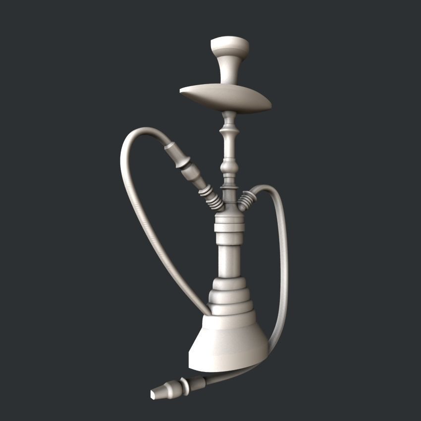 3d STL models for CNC router Hookah 3D model_1