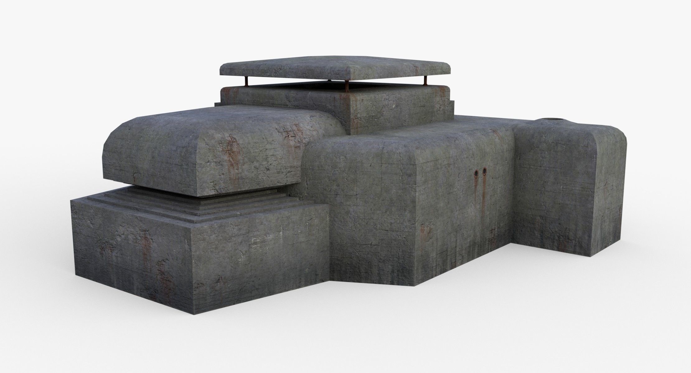 Bunker - M162A Low-poly 3D model_3