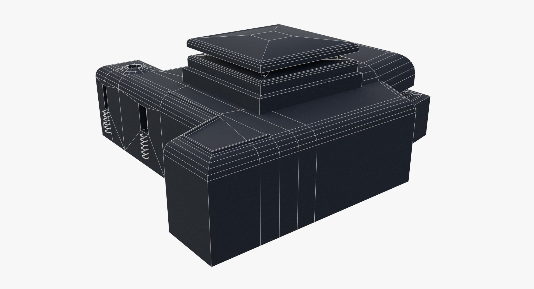 Bunker - M162A Low-poly 3D model_16