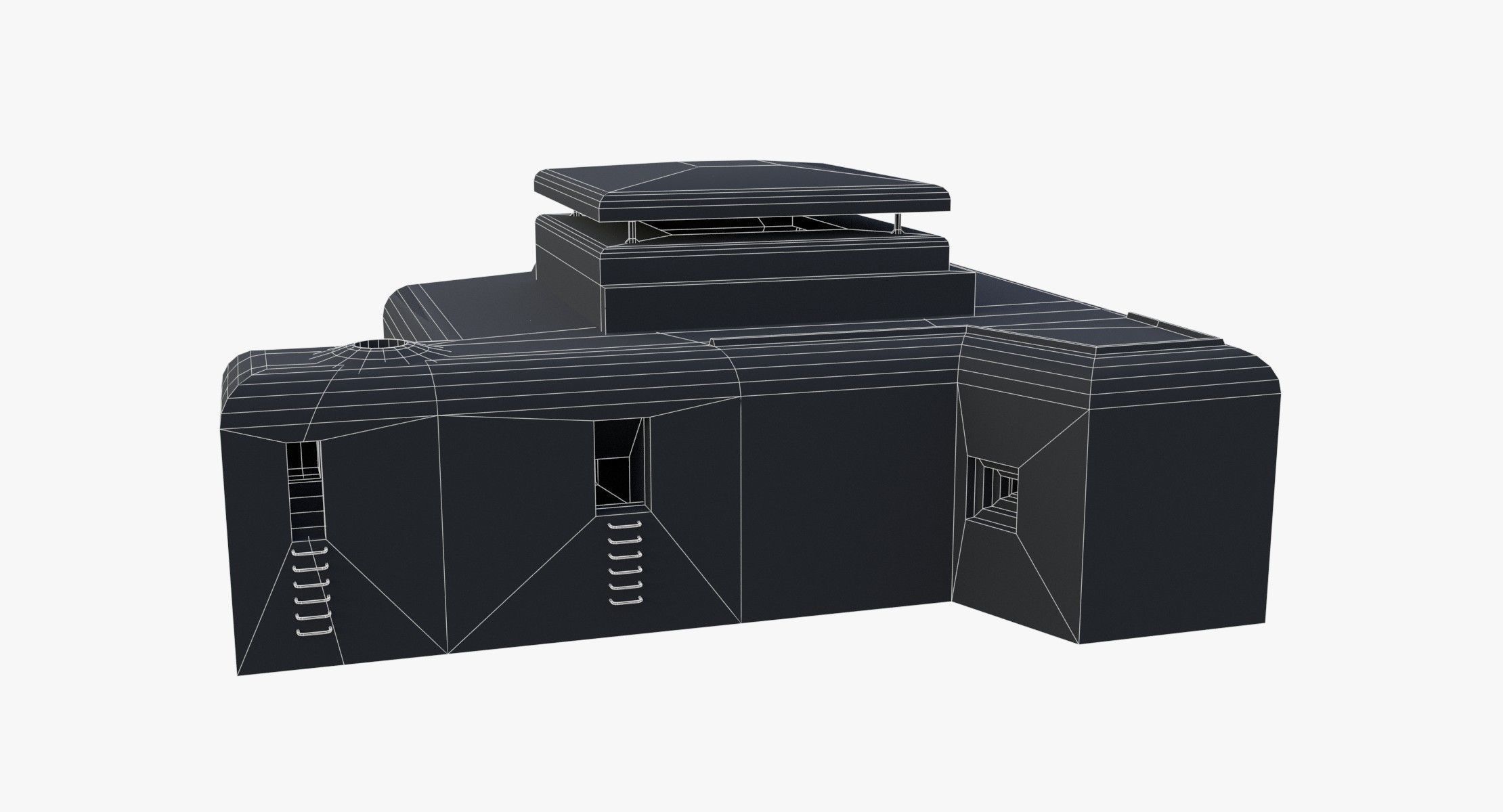 Bunker - M162A Low-poly 3D model_15