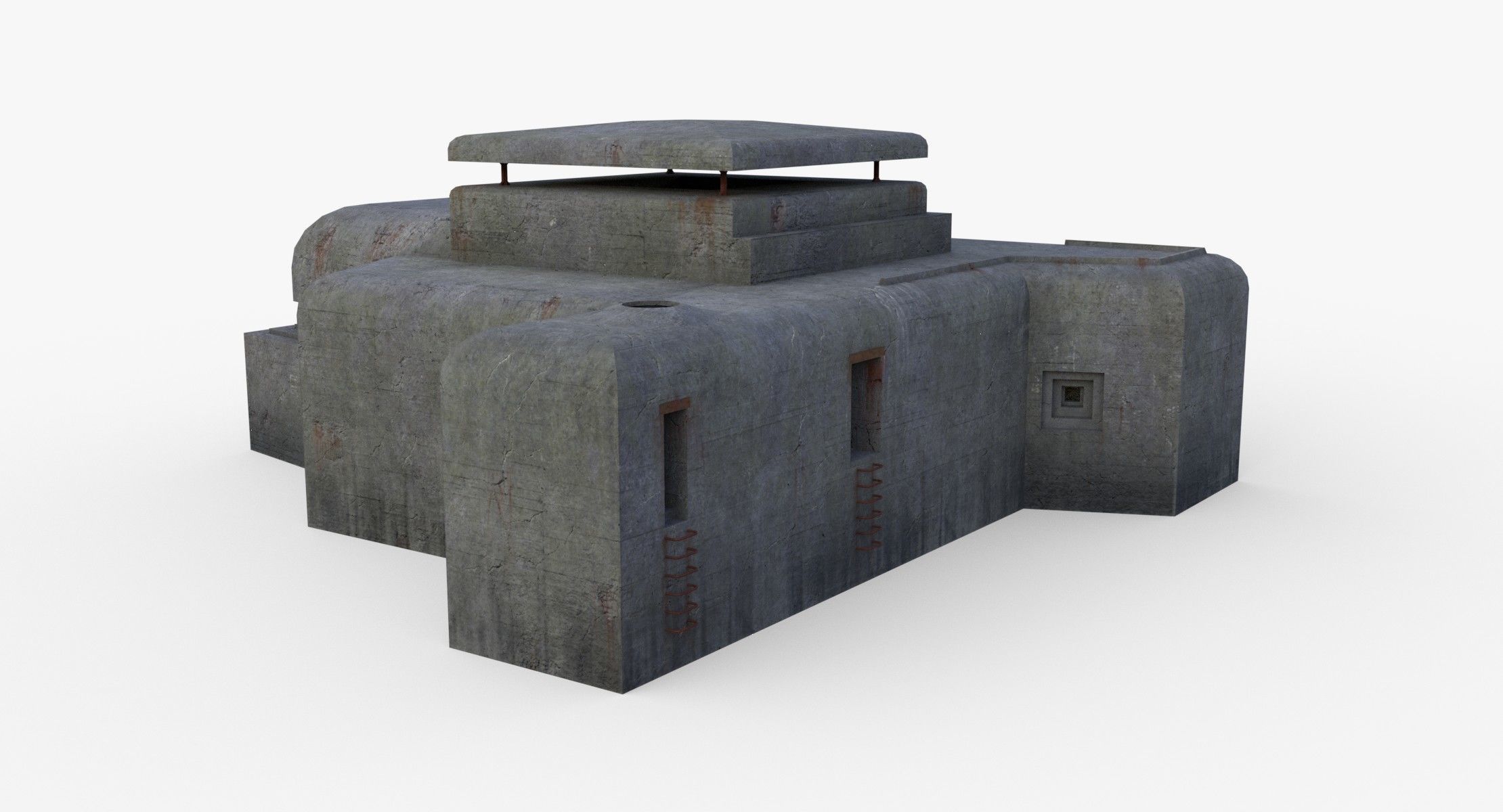 Bunker - M162A Low-poly 3D model_4