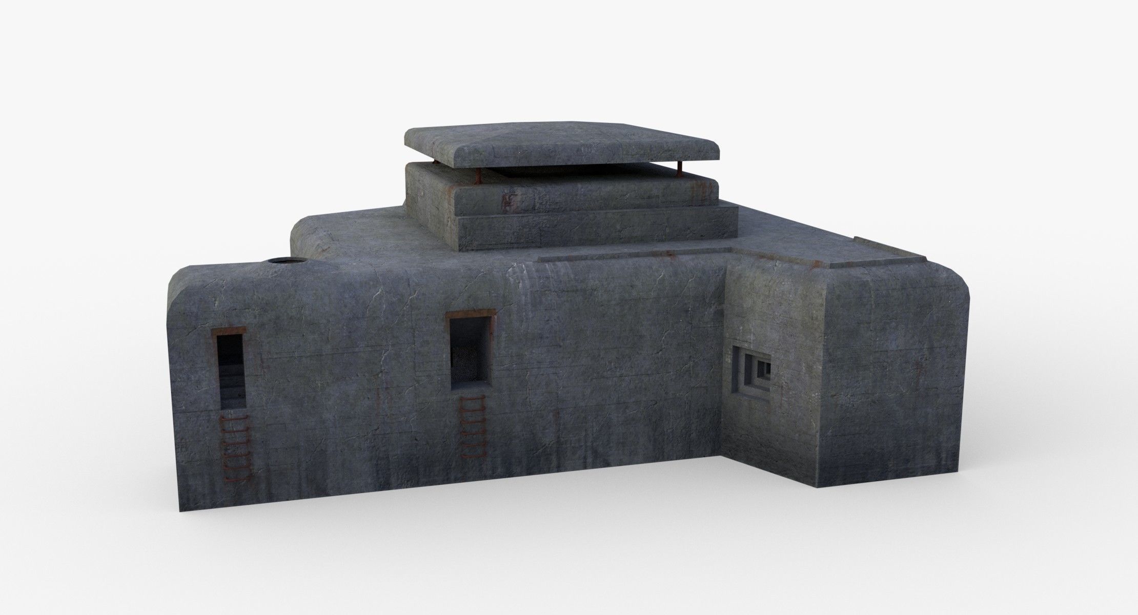 Bunker - M162A Low-poly 3D model_5