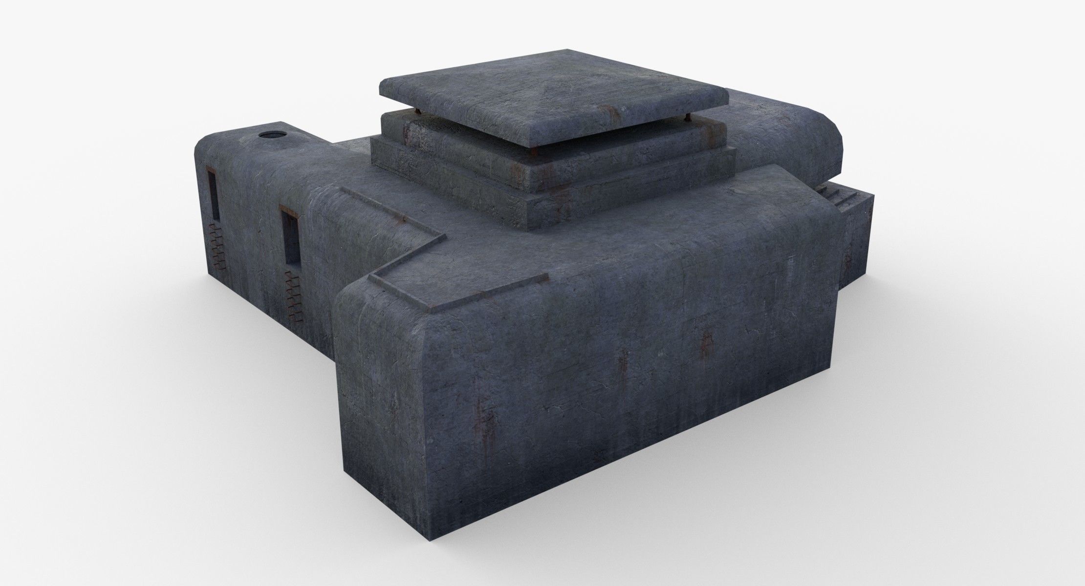 Bunker - M162A Low-poly 3D model_6