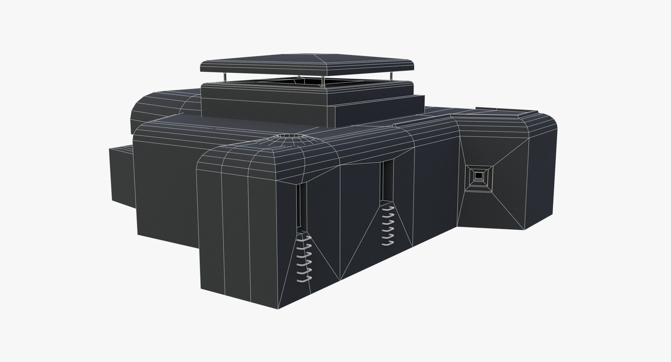 Bunker - M162A Low-poly 3D model_14