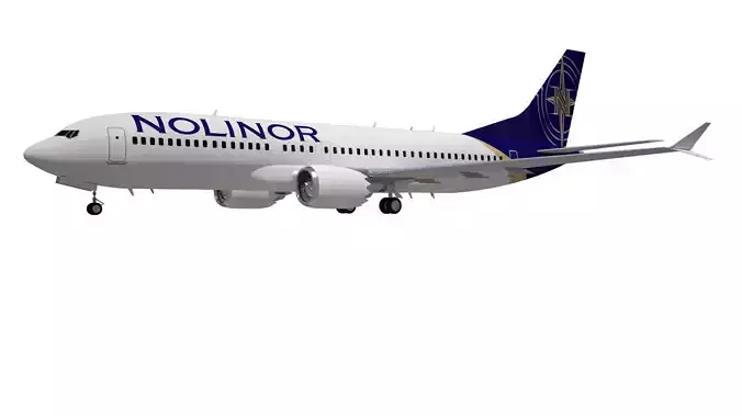 Nolinor Aviation 737 Aircraft 3D model