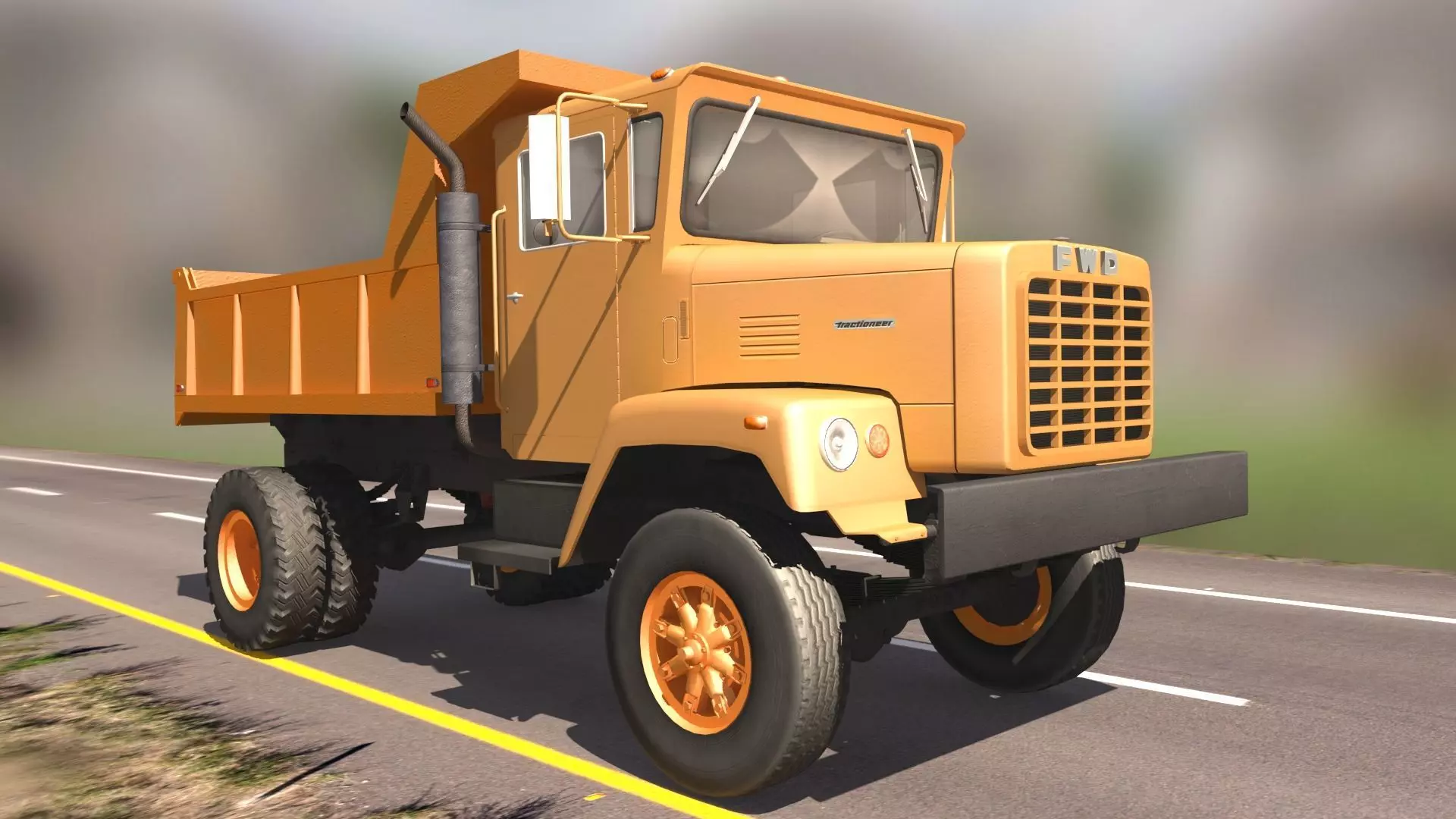 FWD Tractioneer Low-poly 3D model