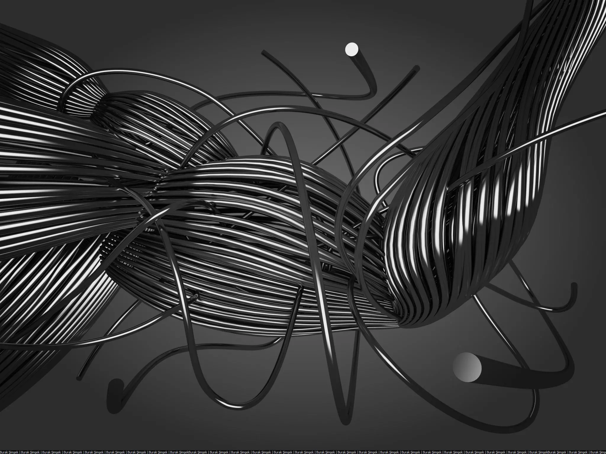 Strands of cable for ARM 3D model_0