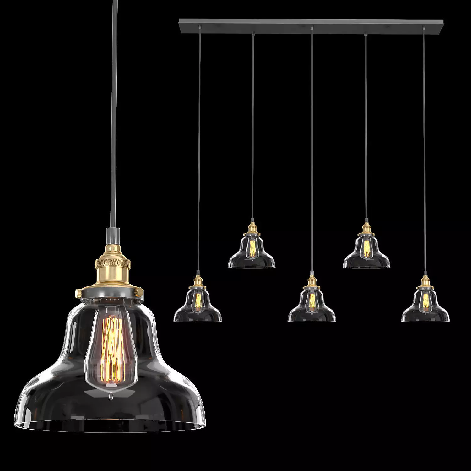 BOULANGERIE RECTANGULAR PENDANT 3D model_0