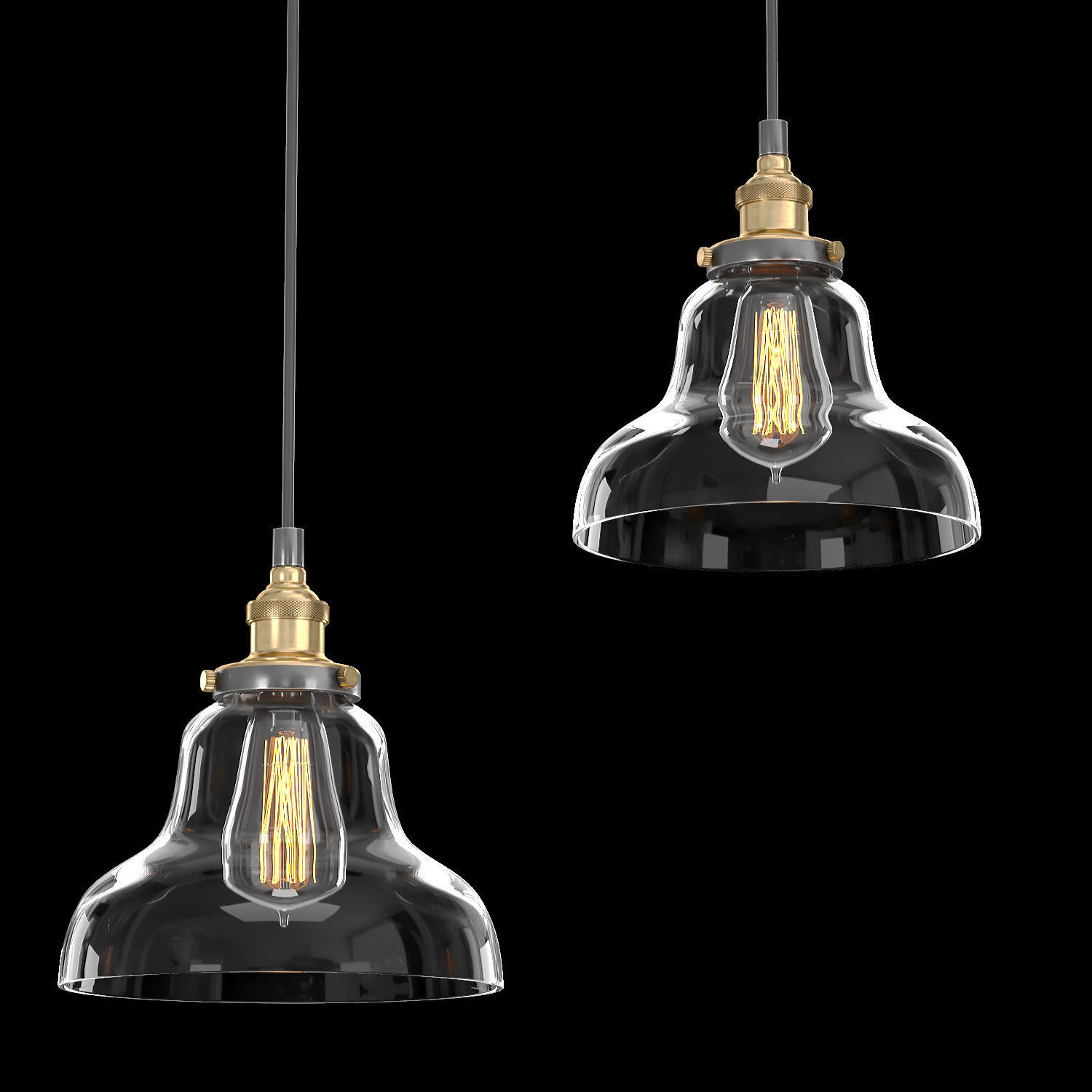 BOULANGERIE RECTANGULAR PENDANT 3D model_2