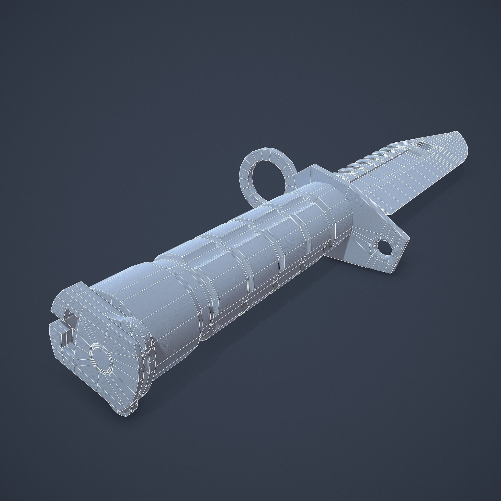 M9-Bayonet knife Low-poly 3D model_37
