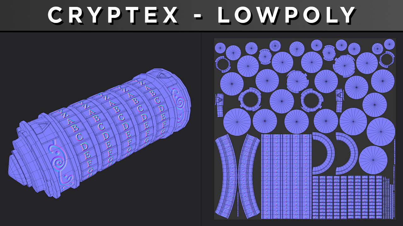 CRYPTEX LowPoly Low-poly 3D model_8