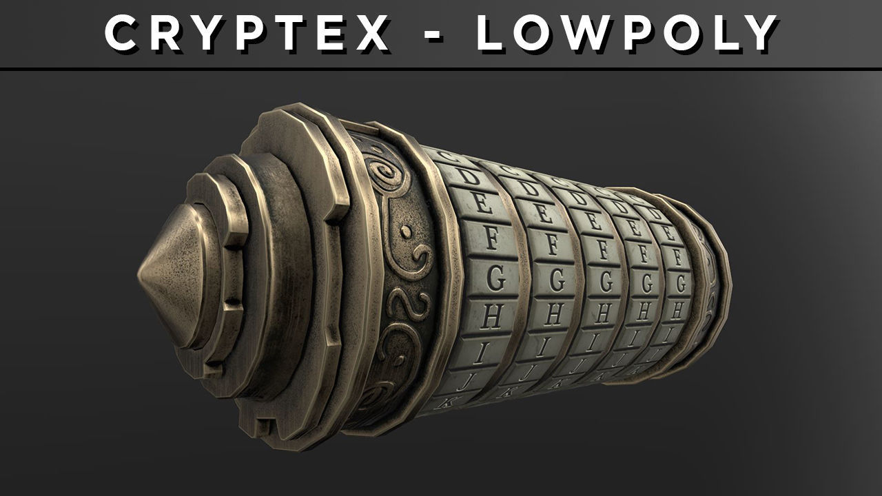 CRYPTEX LowPoly Low-poly 3D model_2