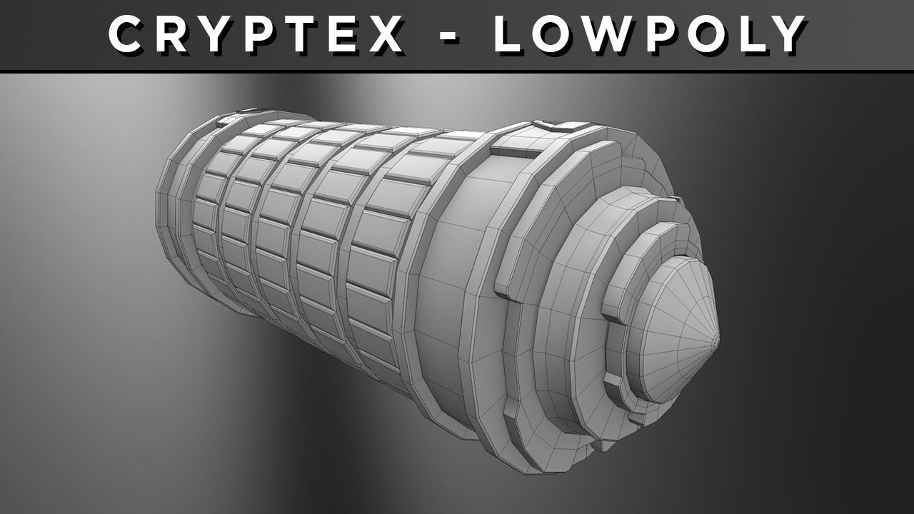 CRYPTEX LowPoly Low-poly 3D model_4